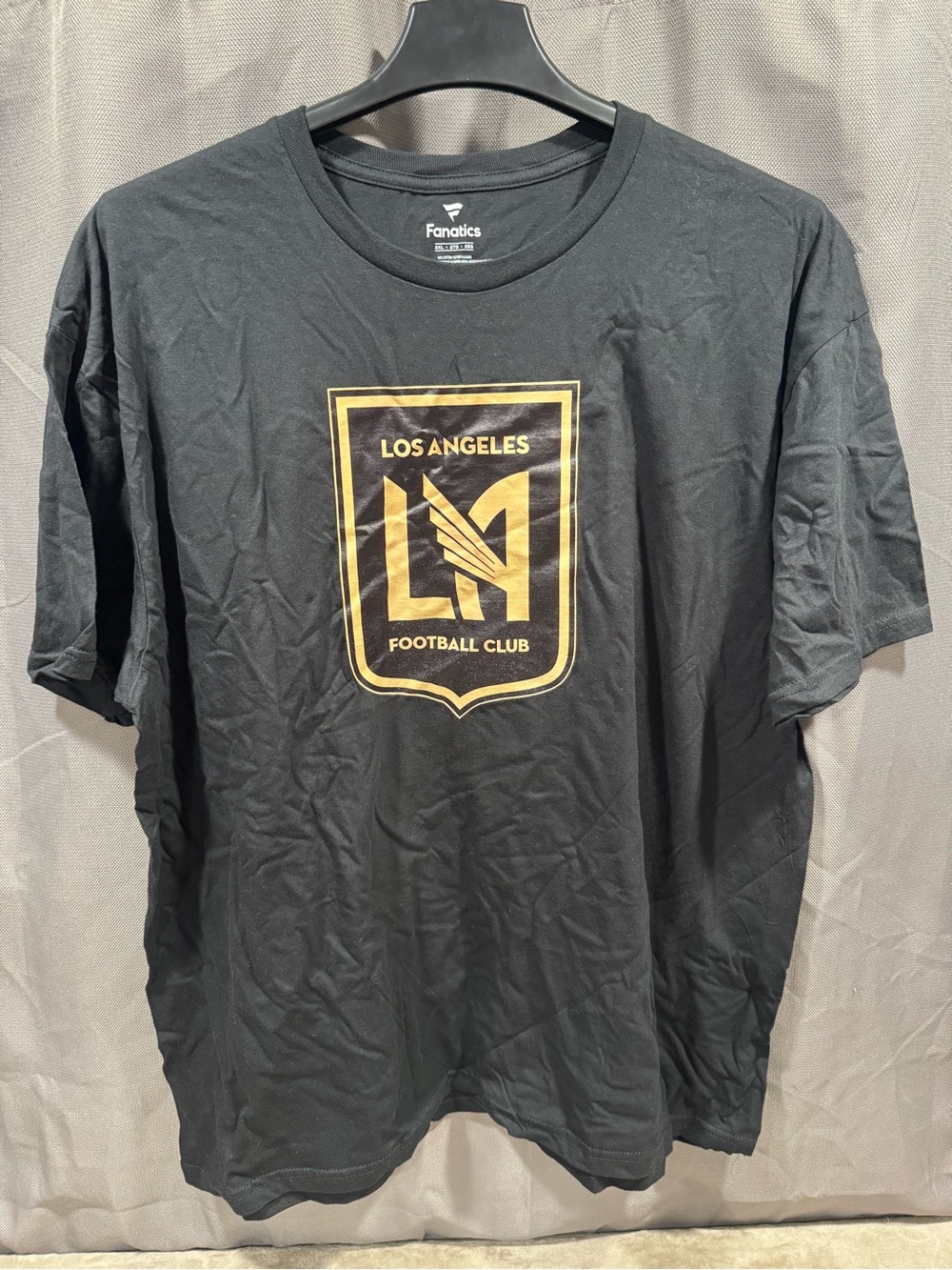 Fanatics Black and Gold Los Angeles Football Club Crest Tee